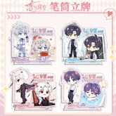 Love and DeepSpace Co-branded with Mandy Acrylic Pen Holder Standee - Anime Mobile Game Merchandise Gift Desktop Decoration - merrys