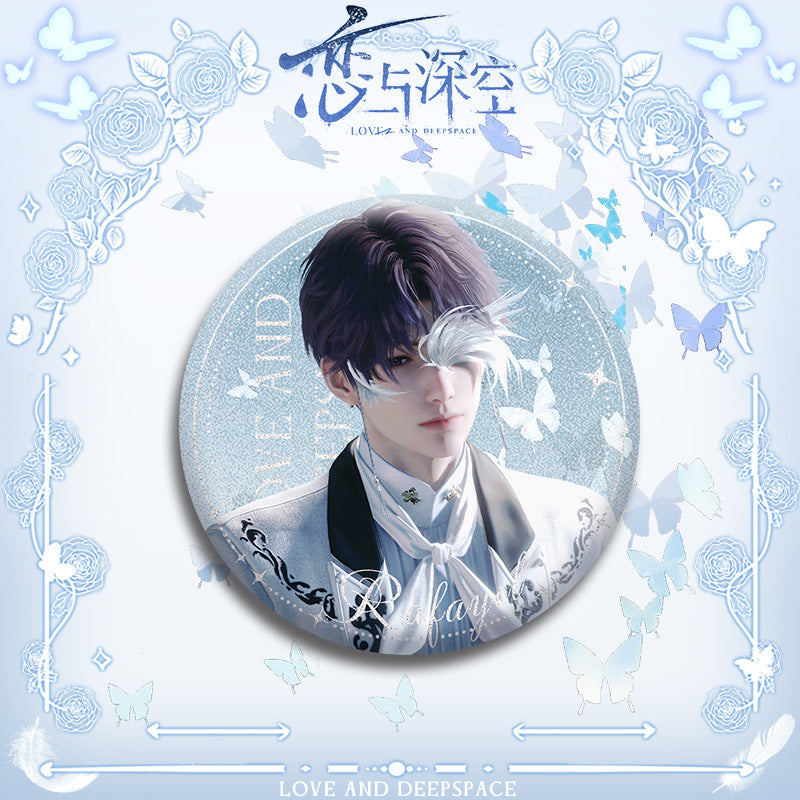 LaDS Double Flash Badge 135-138 - Diameter 75mm 58mm Tinplate Anime Merchandise Badge - merrys