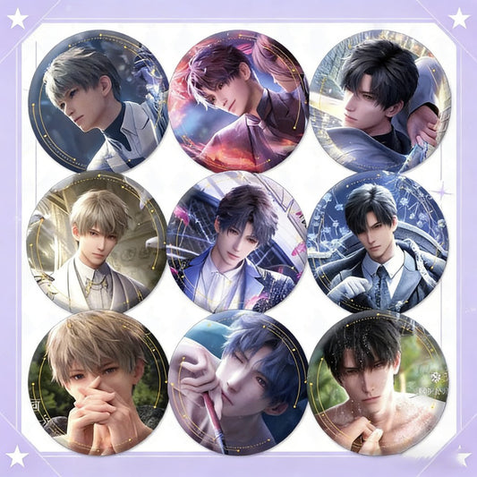 LaDS Badge Merchandise - Tinplate Star Fantasy Film Zayne, Rafayel, Xavier Game Merchandise - merrys