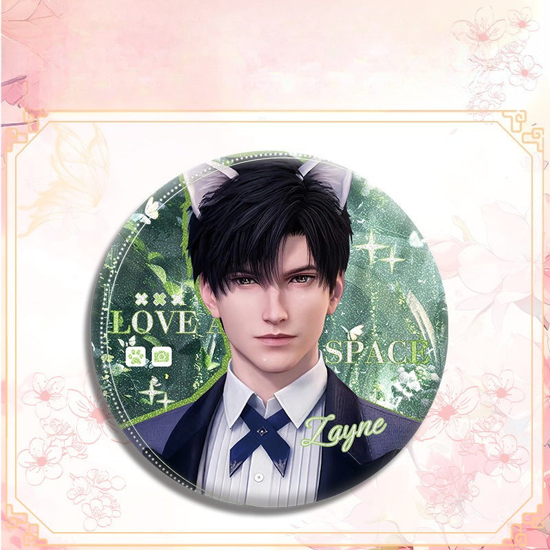 LaDS Double Flash Badge 143-196 - Diameter 75mm 58mm Tinplate Anime Merchandise - merrys