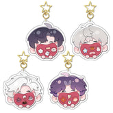 LaDS Original Chibi Big Mouth Shaker Keychain Double-Sided Pattern Creative Acrylic Merchandise Charm