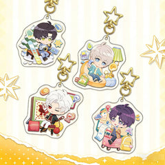 LaDS Series 34-37 Sandwich Star Keychain - Double-Sided High-Definition Anime Acrylic Charm - merrys