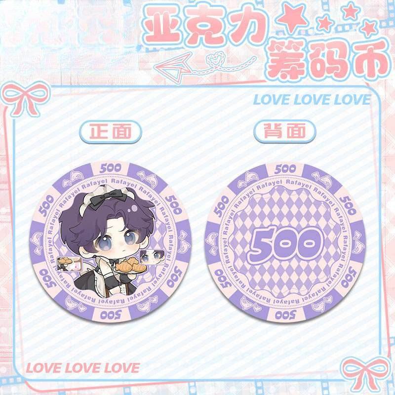LaDS Acrylic Chip Coin 231-250 - Sandwich Double-Sided High-Definition Pattern Anime Game Merchandise - merrys