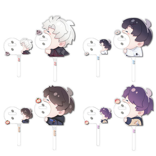 LaDS Original Badge Acrylic Check-in Stick - Badge Holder Display Set Ita Bag Decoration Anime Merchandise - merrys