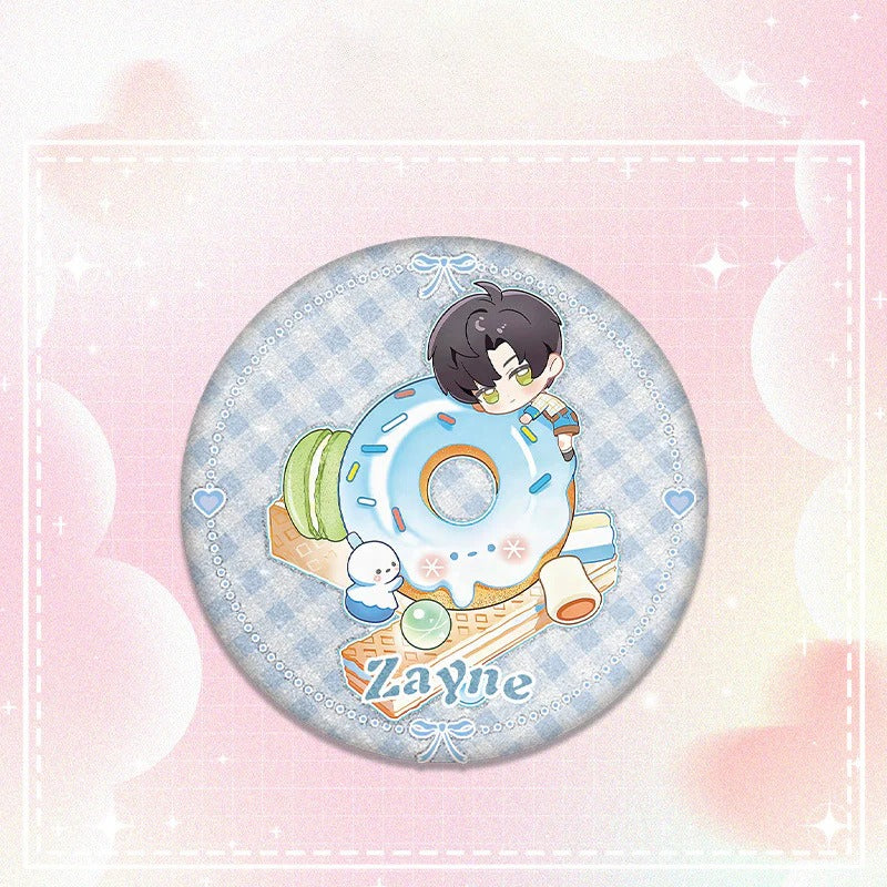 LaDS Collab Series Double Flash Badge - Tinplate 58/75mm Anime Merch - merrys