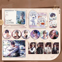 LaDS Co-branded with Mandy Combo Set - Double Flash Badge, Standee Anime Mobile Game Merchandise Gift Desktop Decoration - merrys