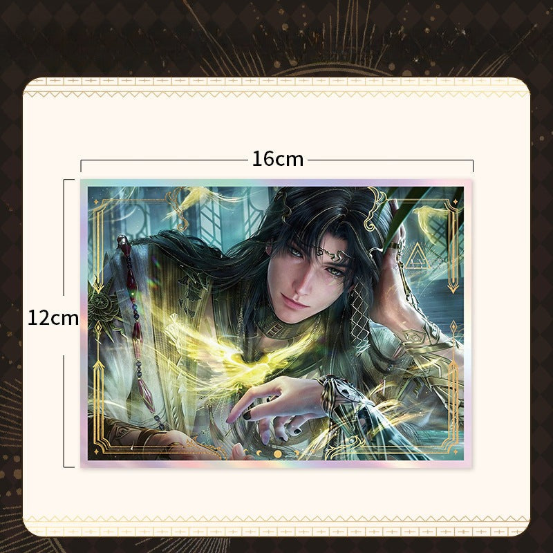 LaDS Zayne End of God Series - Acrylic Sandwich Standee, Art Card, Quicksand Keychain - merrys