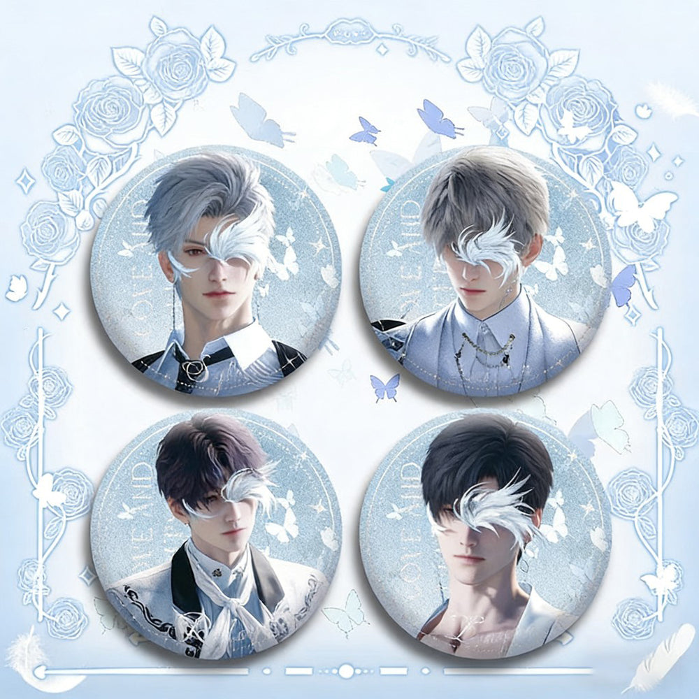 LaDS Double Flash Badge 135-138 - Diameter 75mm 58mm Tinplate Anime Merchandise Badge - merrys