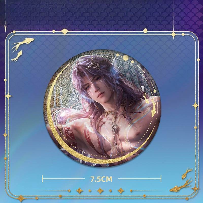 LaDS Rafayel Lemuria Sea God Series - Acrylic Sandwich Standee, Art Card, Quicksand Keychain - merrys