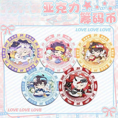 LaDS Acrylic Chip Coin 231-250 - Sandwich Double-Sided High-Definition Pattern Anime Game Merchandise - merrys