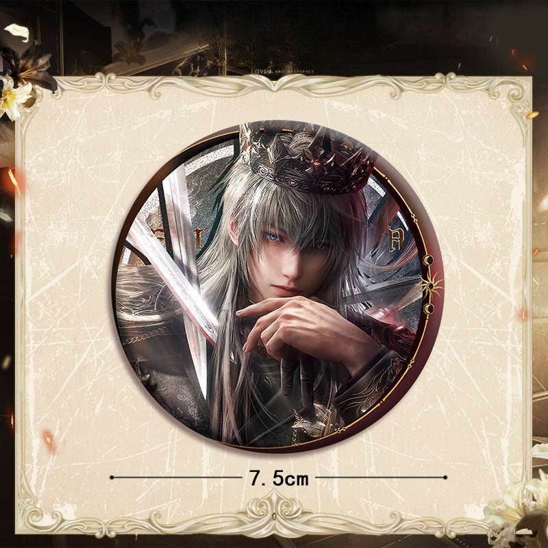 LaDS Xavier Falling Crown Series - Acrylic Sandwich Standee, Art Paper & Quicksand Keychain - merrys