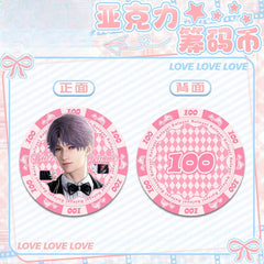 LaDS Acrylic Chip Coin 201-250 - Sandwich Double-Sided High-Definition Pattern Anime Game Merchandise - merrys