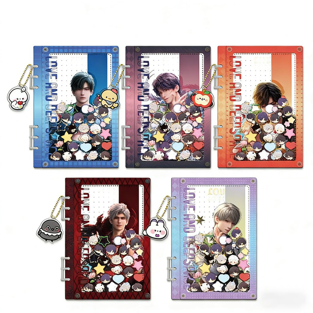 LaDS Acrylic Shaker Notebook - Student Essential Anime Desktop Decoration - merrys