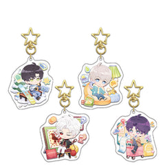 LaDS Series 34-37 Sandwich Star Keychain - Double-Sided High-Definition Anime Acrylic Charm - merrys