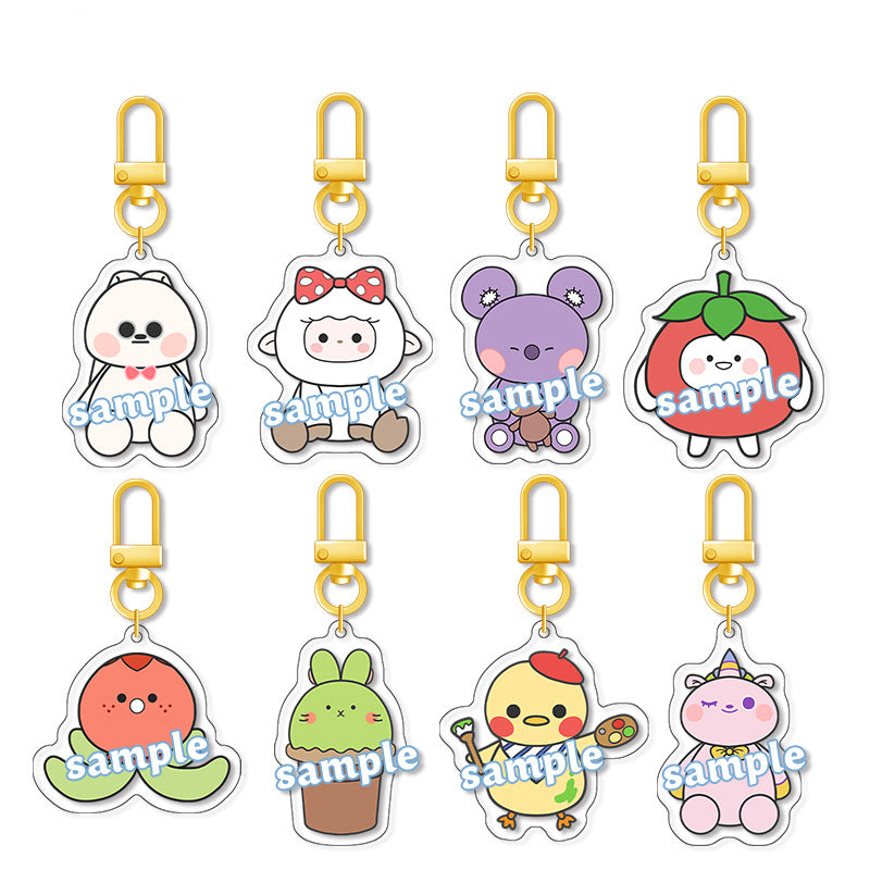 LaDS Doll Series U-shaped Buckle - Electroplated Golden Buckle Charm Acrylic Anime Merchandise - merrys