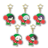 LaDS Chibi Rotating Keychain - Golden Star Double-Sided High-Definition Anime Acrylic Charm