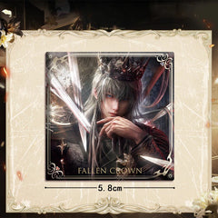 LaDS Xavier Falling Crown Series - Acrylic Sandwich Standee, Art Paper & Quicksand Keychain - merrys