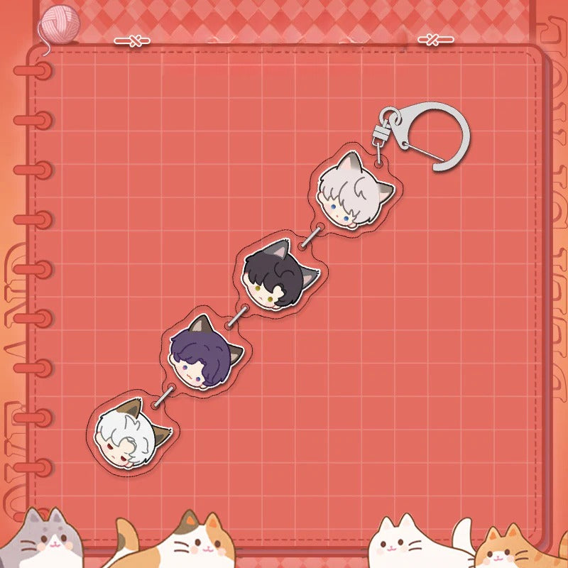 LaDS Chibi String Charm - Acrylic Sandwich Craft Keychain Celebrity Anime Merchandise - merrys