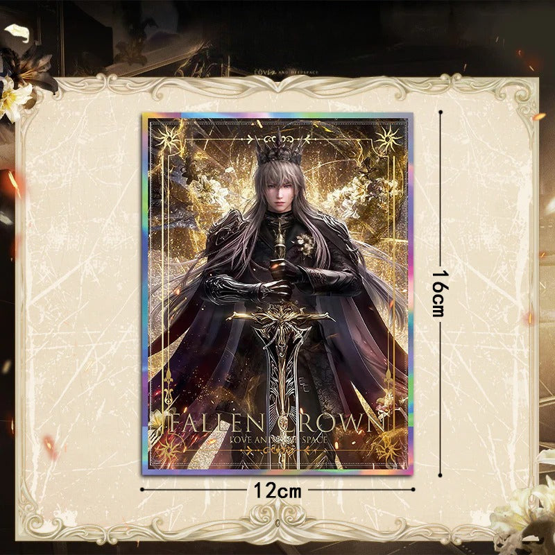 LaDS Xavier Falling Crown Series - Acrylic Sandwich Standee, Art Paper & Quicksand Keychain - merrys