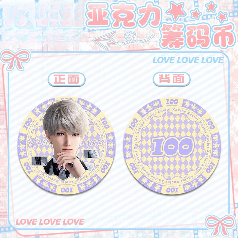 LaDS Acrylic Chip Coin 201-250 - Sandwich Double-Sided High-Definition Pattern Anime Game Merchandise - merrys