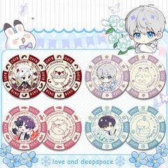 LaDS Acrylic Chip Coin - Sandwich Double-Sided High-Definition Pattern Anime Game Decorative Merchandise - merrys