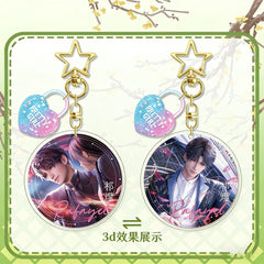 LaDS Lenticular Keychain - 3D Transformation Zayne, Rafayel, Xavier Game Anime Merchandise - merrys