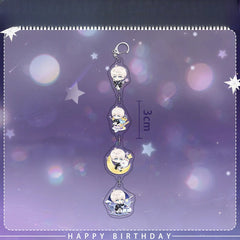 Xavier 2025 Birthday Series Merchandise - Combo Set of Sandwich Standee, Double Flash Badge, Art Card, Keychain - merrys