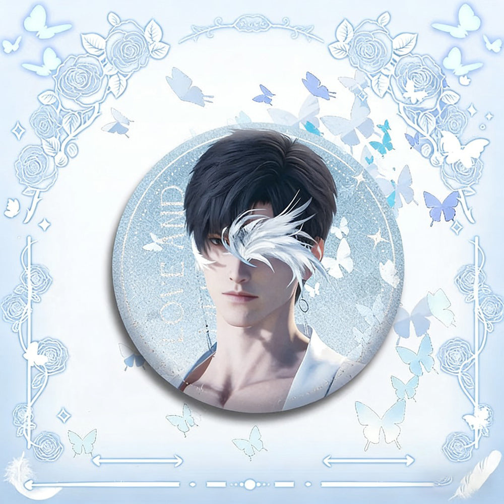 LaDS Double Flash Badge 135-138 - Diameter 75mm 58mm Tinplate Anime Merchandise Badge - merrys