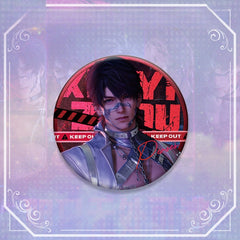 LaDS Double Flash Badge 143-196 - Diameter 75mm 58mm Tinplate Anime Merchandise - merrys