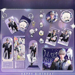 Xavier 2025 Birthday Series Merchandise - Combo Set of Sandwich Standee, Double Flash Badge, Art Card, Keychain - merrys