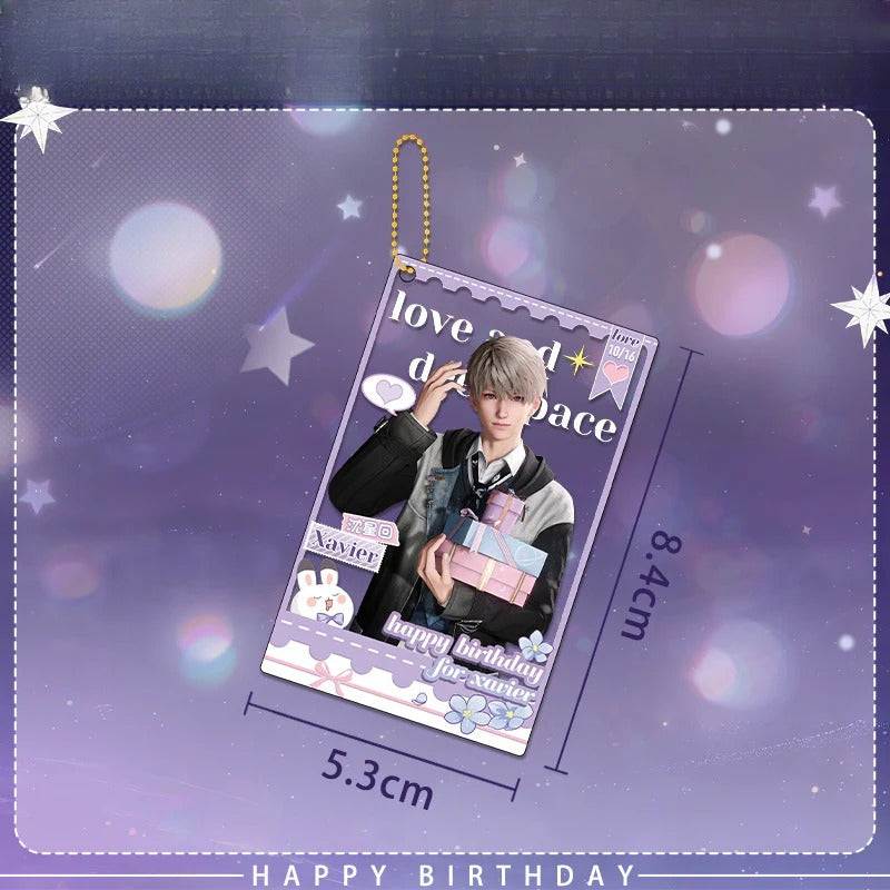 Xavier 2025 Birthday Series Merchandise - Combo Set of Sandwich Standee, Double Flash Badge, Art Card, Keychain - merrys
