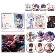 LaDS Co-branded with Mandy Combo Set - Double Flash Badge, Standee Anime Mobile Game Merchandise Gift Desktop Decoration - merrys