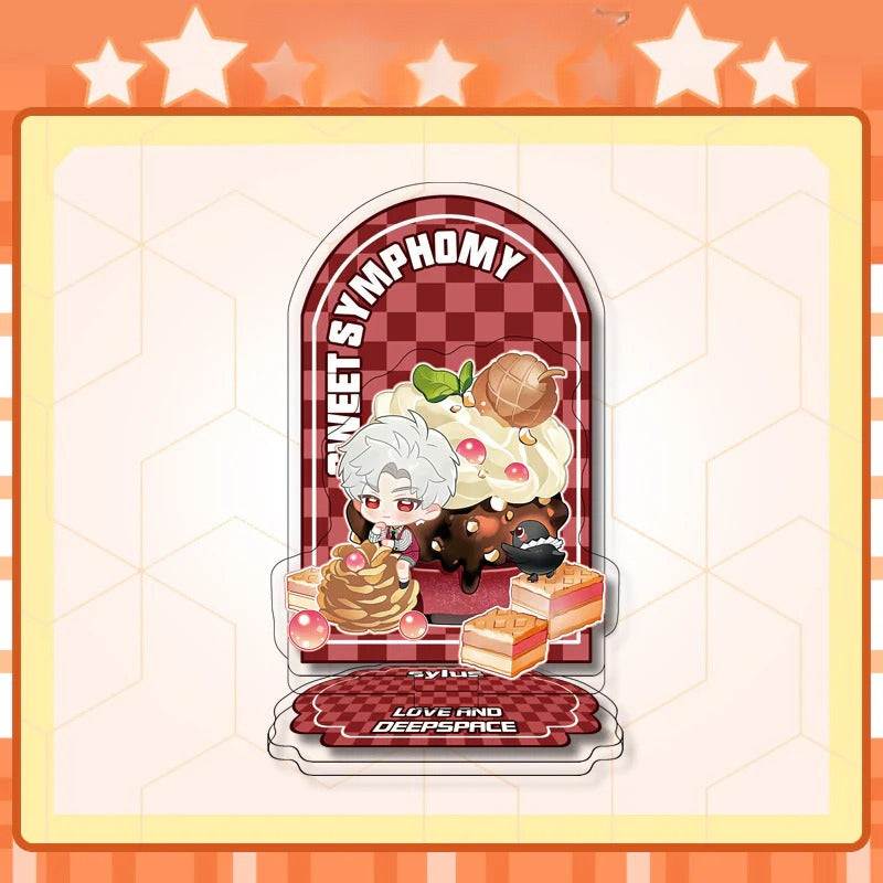 LaDS 12cm Double-Sided Insert Standee - Anime Acrylic Desktop Decoration, Sandwich Craft, Combined Illustration - merrys