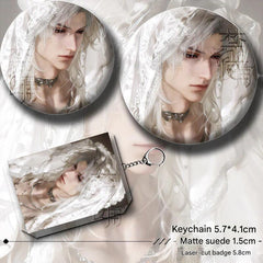 Artist-Authorized Lads Sylus 6-Piece Set - Badges, Holographic Laser Tickets, Acrylic Standees & Keychains