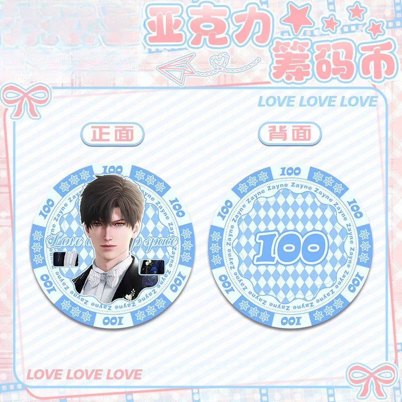 LaDS Acrylic Chip Coin 201-250 - Sandwich Double-Sided High-Definition Pattern Anime Game Merchandise - merrys