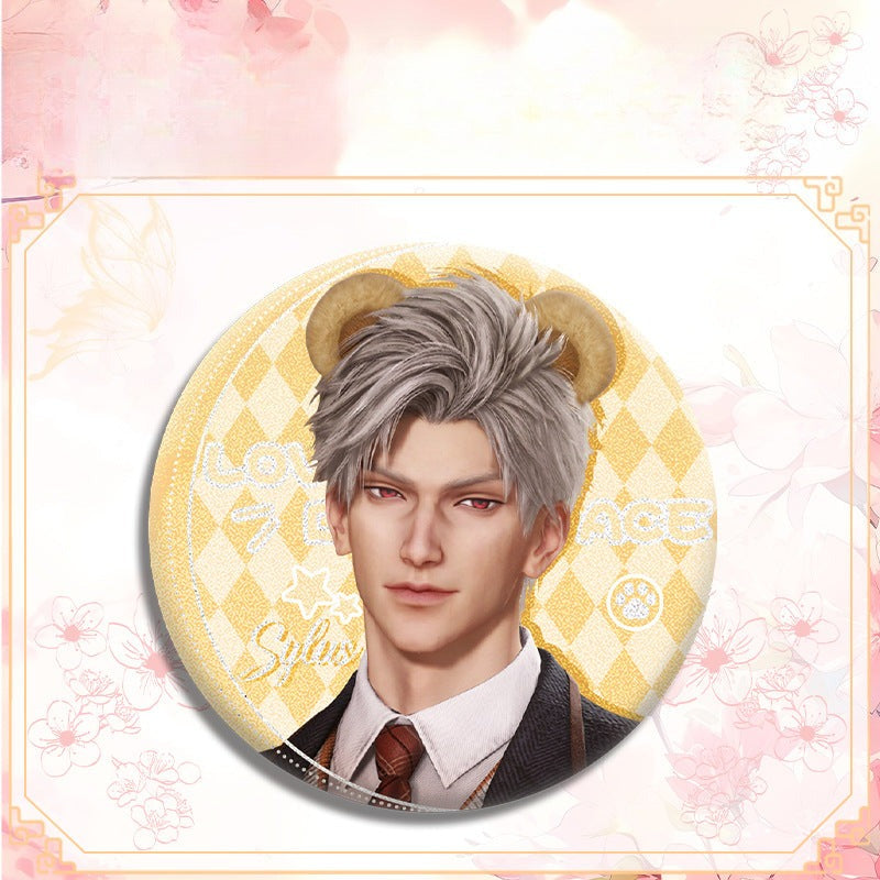 LaDS Double Flash Badge 143-196 - Diameter 75mm 58mm Tinplate Anime Merchandise - merrys