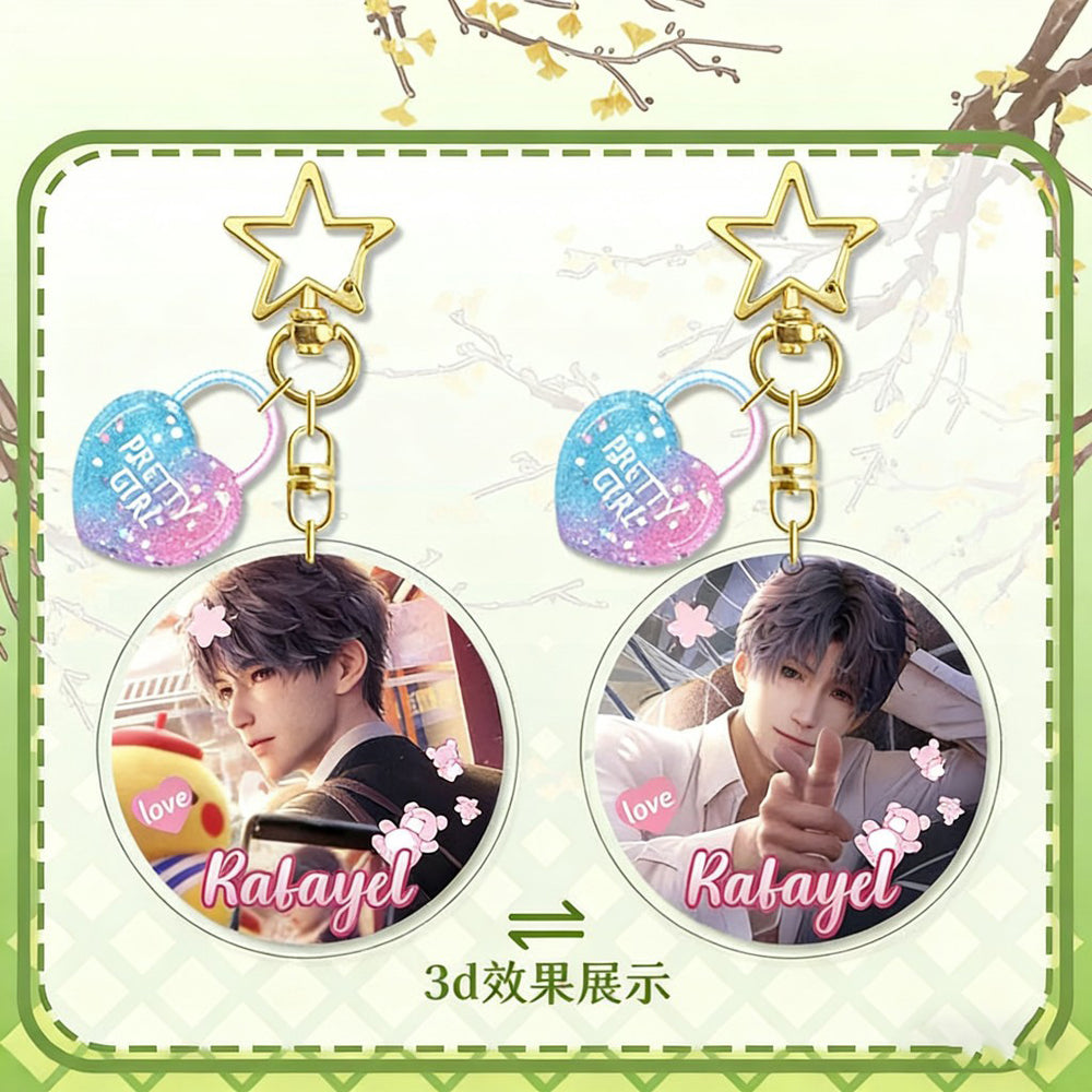 LaDS Lenticular Keychain - 3D Transformation Zayne, Rafayel, Xavier Game Anime Merchandise - merrys