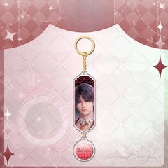 LaDS Sandwich Pendant - Golden Acrylic Round Charm Double-Sided High-Definition Game Anime Merchandise - merrys