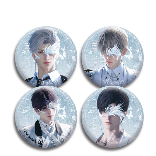 LaDS Double Flash Badge 135-138 - Diameter 75mm 58mm Tinplate Anime Merchandise Badge - merrys