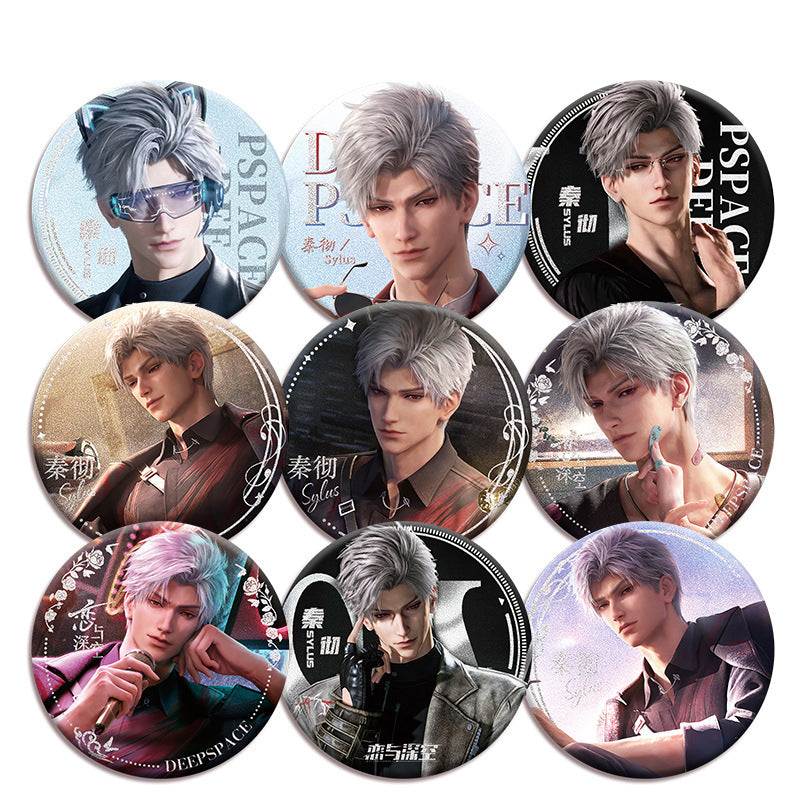 LaDS Sylus Double Flash Badge - All Characters 75mm 58mm Tinplate Anime Merchandise - merrys