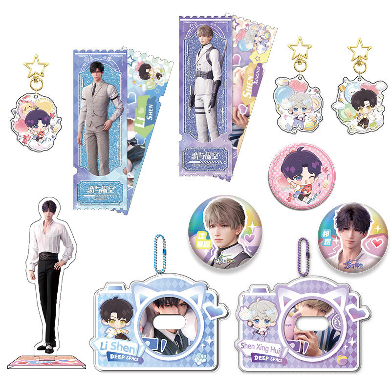 LaDS Collab Series PET Double Flash Badge - Tinplate 58/75mm Anime Game Merch - merrys