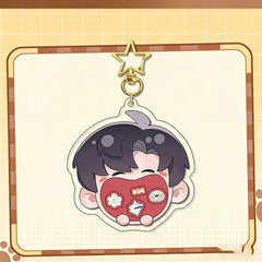 LaDS Original Chibi Big Mouth Shaker Keychain Double-Sided Pattern Creative Acrylic Merchandise Charm - merrys