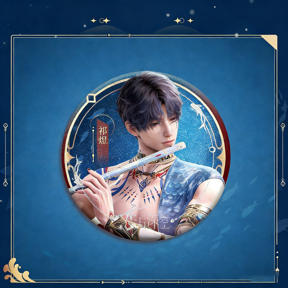 LaDS Rafayel God of Tides Echoes of the Sea Breeze - Acrylic Standee, Art Card, Double Flash Badge, Quicksand Merchandise - merrys