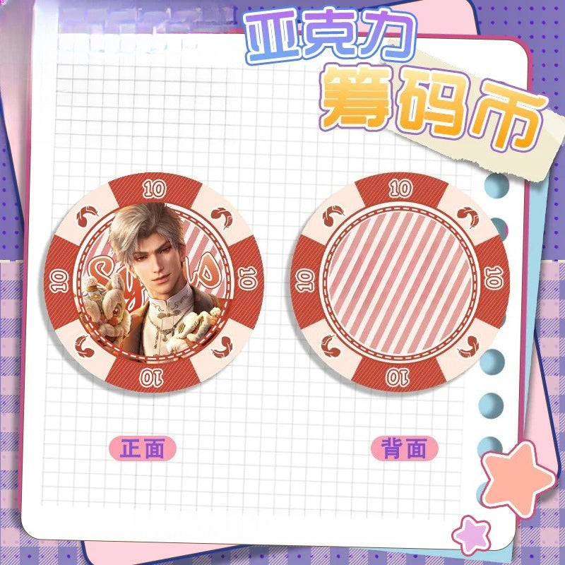 LaDS Acrylic Chip Coin 201-250 - Sandwich Double-Sided High-Definition Pattern Anime Game Merchandise - merrys