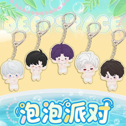 Chibi Lads Bubble Party Series Keychain Charms