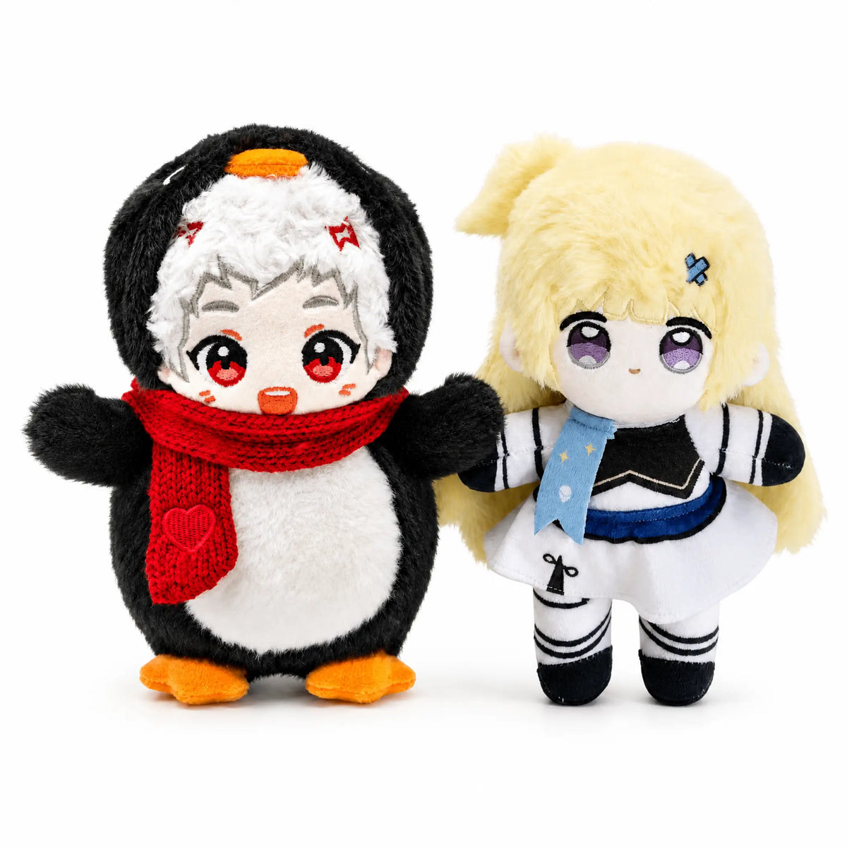 Phoebe & Little GUDU Plush Bundle – 2-Piece 9 Inch Anime Cotton Doll & Gugugaga Penguin Plush Toy Set