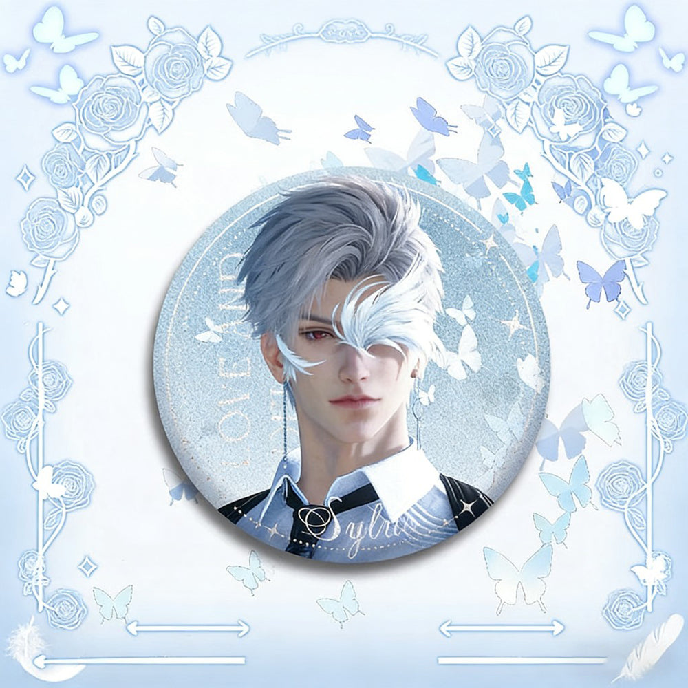 LaDS Double Flash Badge 135-138 - Diameter 75mm 58mm Tinplate Anime Merchandise Badge - merrys