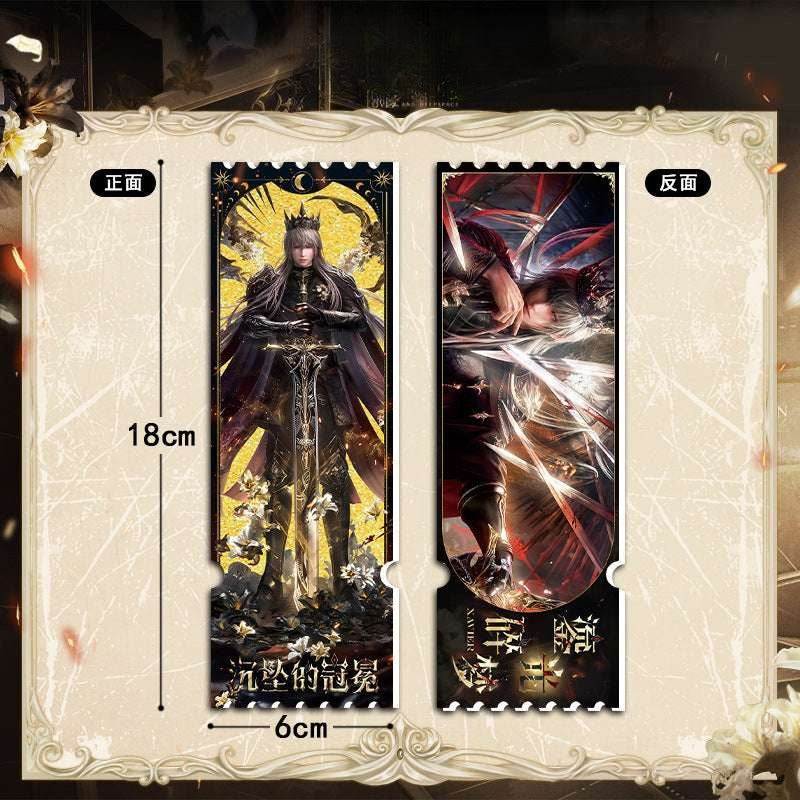 LaDS Xavier Falling Crown Series - Acrylic Sandwich Standee, Art Paper & Quicksand Keychain - merrys