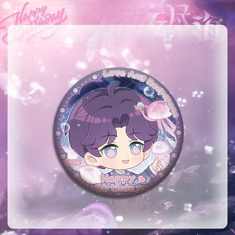 LaDS Rafayel Birthday Series Co-branded Combo Set - Double Flash Badge, Standee Anime Game Merchandise Gift - merrys