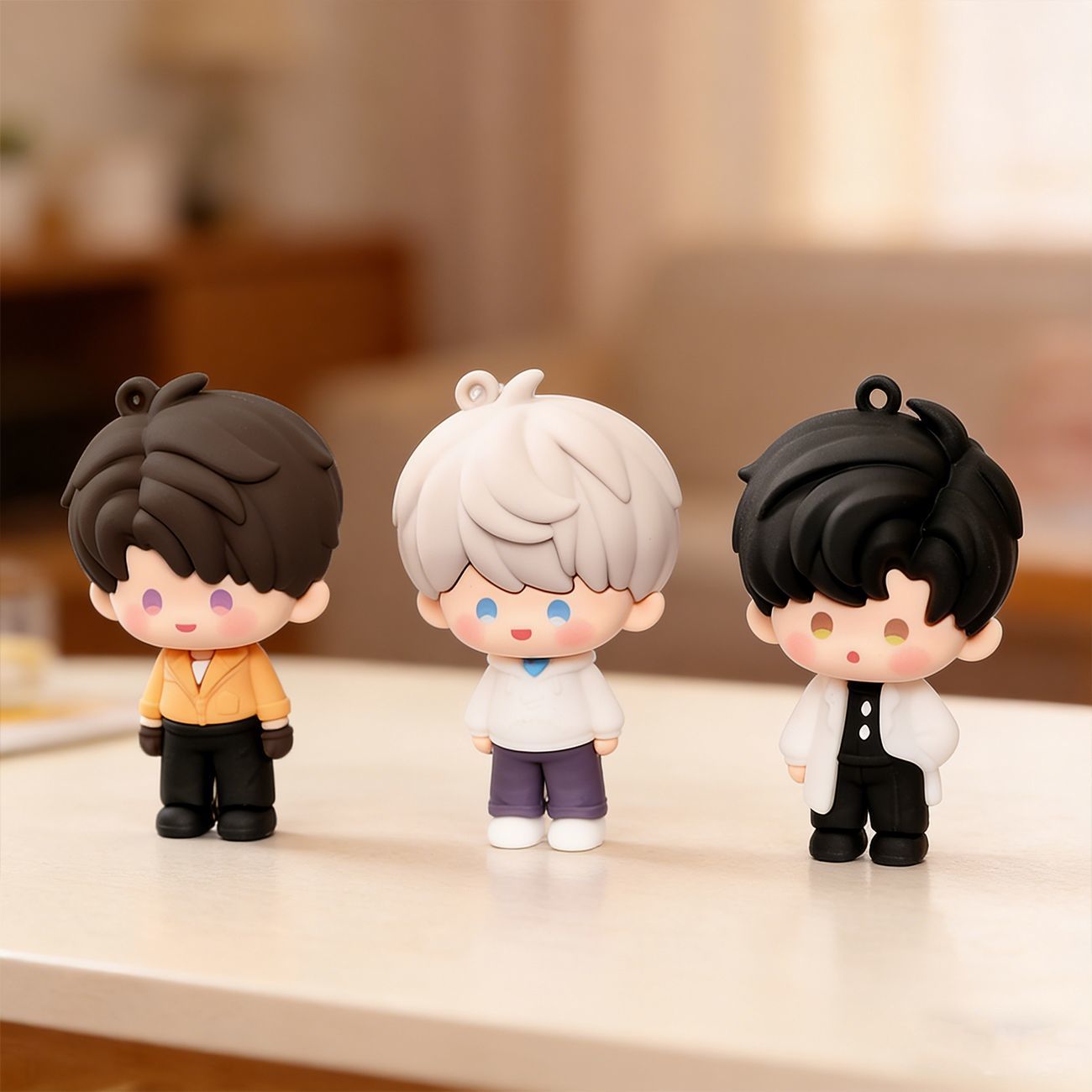 Lads High-End Custom Chibi Cute Mini Plushie Keychain Charms